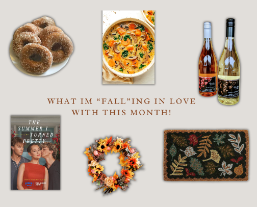 what I’m “fall”ing in love with this month! 🍂🍁 cover photo collage