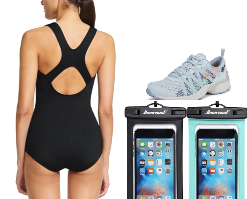 Water Workout-Pam’s Go-To Gear cover photo collage