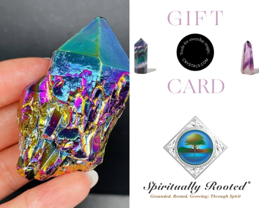 Beautiful crystals cover photo collage