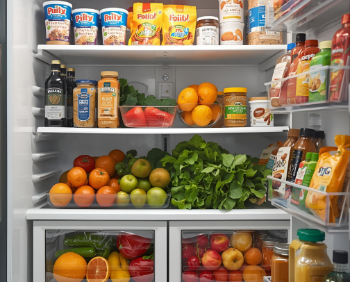 🥗 Pantry & Fridge Essentials Every Busy Mom Can’t Live Without cover photo collage