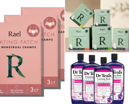 Period hygiene cover photo collage