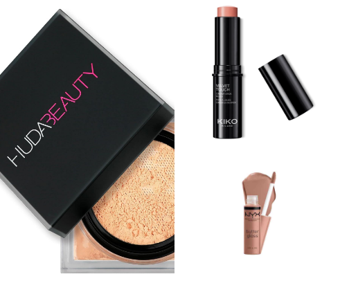 My personal favourite drugstore and high end makeup products cover photo collage