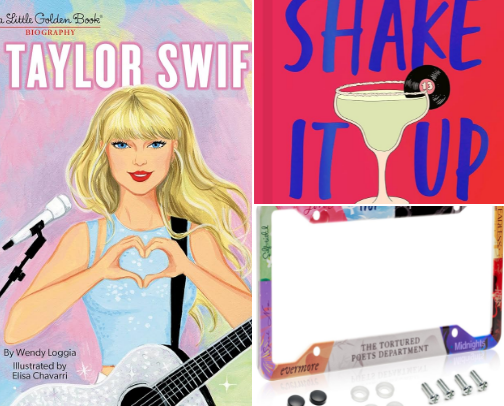 Taylor Swift Merch cover photo collage