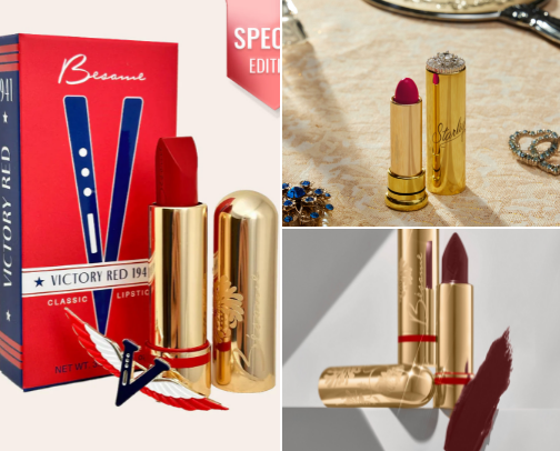 Vintage Inspired Lipsticks / Lipsticks for Vintage Looks cover photo collage