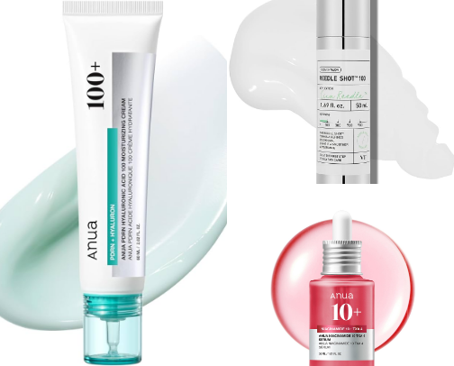 Korean skin care cover photo collage