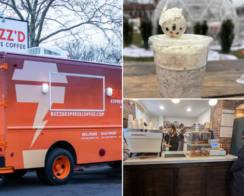 Coffee shop staples in Long Island cover photo collage