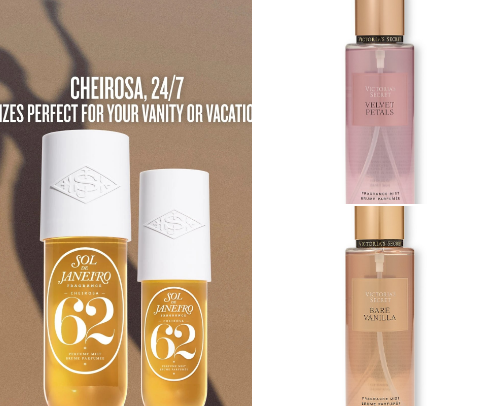 The best body mists 😌🤫 cover photo collage
