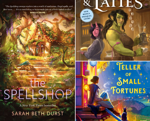 5 Cozy Fantasy Books cover photo collage
