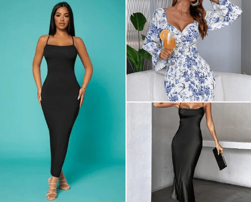Shein summer dress recommendation cover photo collage