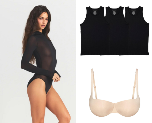 SKIMS Bodysuit cover photo collage