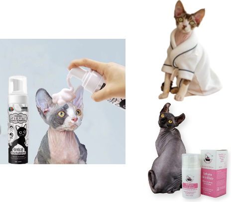 Best Sphynx Cat Shampoos, Bathing and Grooming Supplies cover photo collage