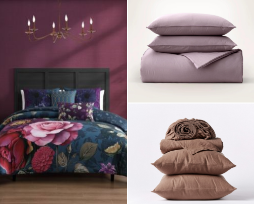 Luxurious Sheet Sets and Comforters cover photo collage