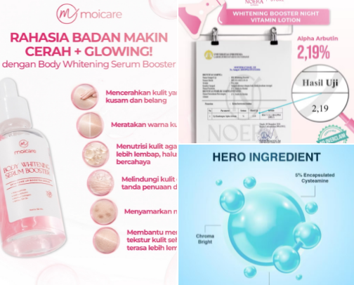 WHITENING BOOSTER cover photo collage