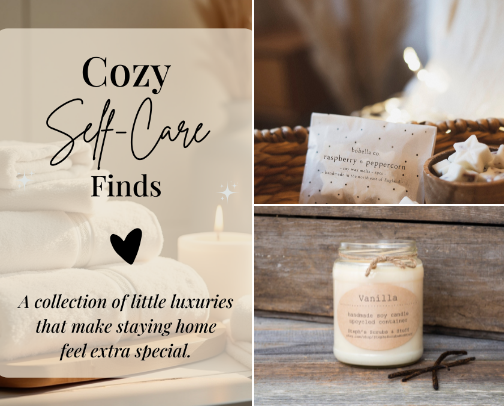 ✨ Cozy Self-Care Finds 🤍 cover photo collage