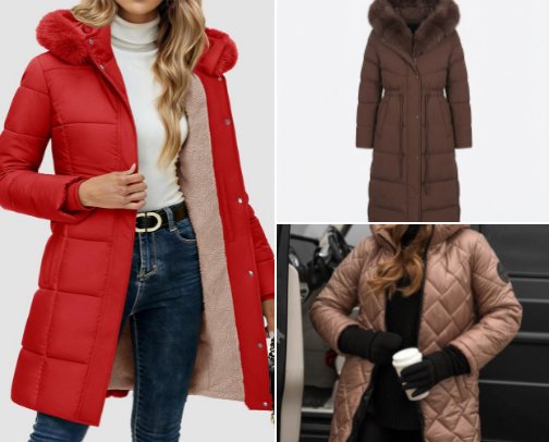 Gorgeous coats and jackets cover photo collage