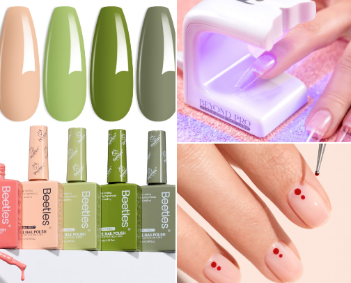 at home nails cover photo collage