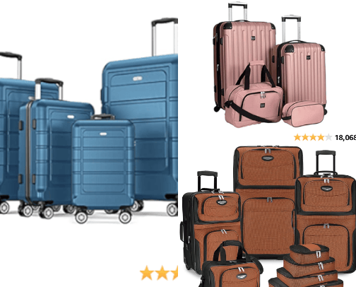 Amazon spring sale luggage deals cover photo collage