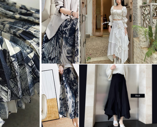 OOTD WITH A STYLISH SKIRT cover photo collage