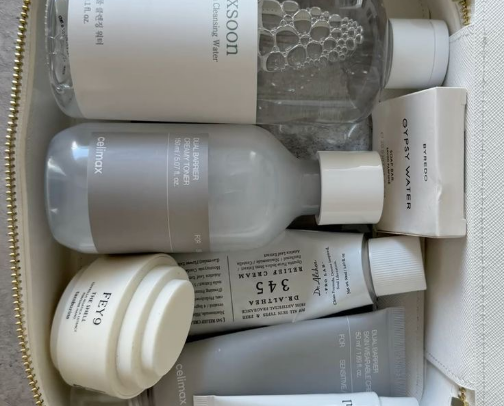 skincare routine cover photo collage