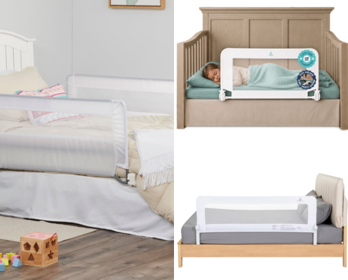 I Finally Found the Toddler Bed Rail That Stopped My Daughter Rolling Off cover photo collage
