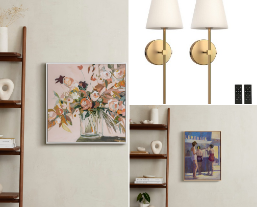Interior design style for a well curated home. cover photo collage
