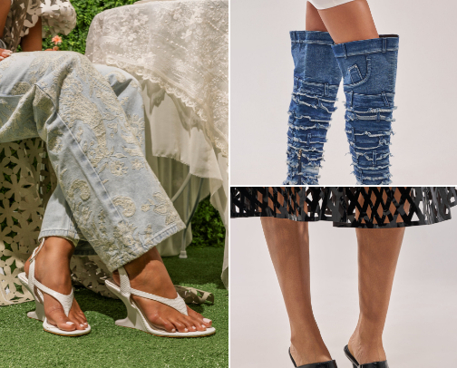 Classy timeless ladies shoes cover photo collage