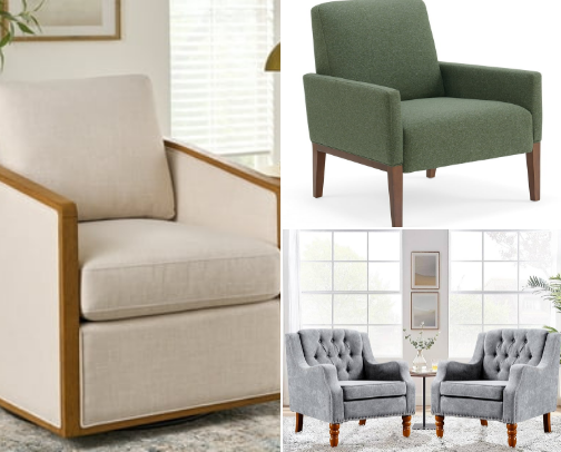 Beautiful accent chairs that I want in my home cover photo collage