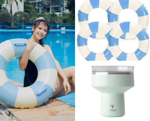 Pool Fun and Must Haves cover photo collage