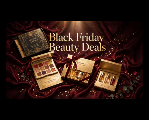 black friday beauty deals & holiday gift finds cover photo collage
