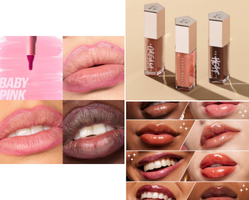lip products cover photo collage