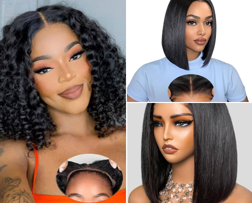 Zero Skill Wigs Glueless & Ready to Wear Straight out of the box cover photo collage