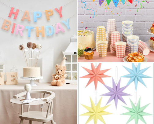 Kid’s Birthday Party 🧁✨ cover photo collage