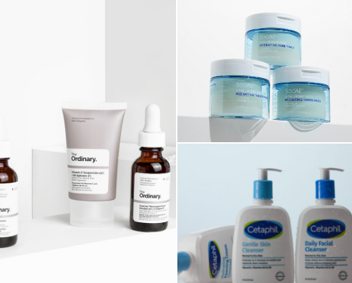 My Favourite Skincare Products cover photo collage