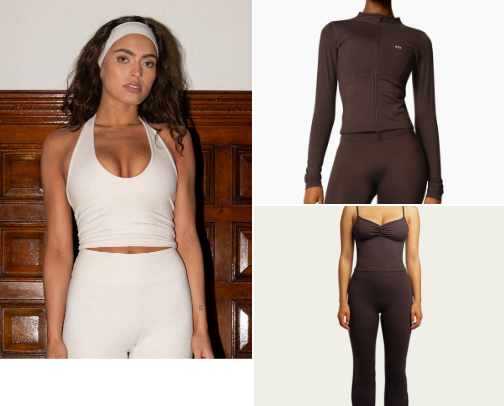 pilates outfits 🤍 cover photo collage