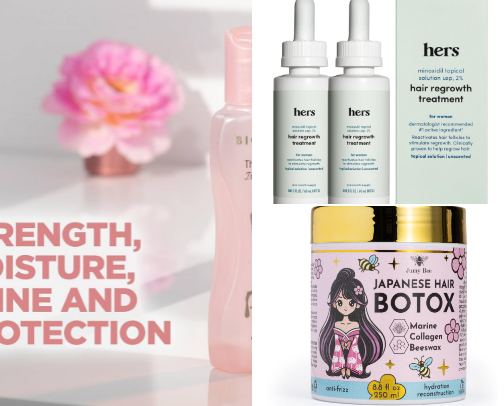 Haircare For Frizzies, Fly Aways, Damage, Thinning, ETC. cover photo collage
