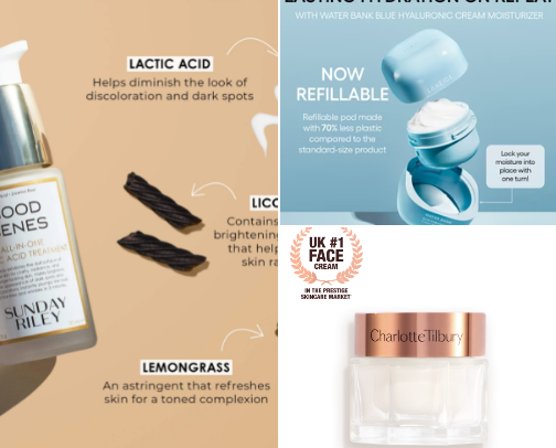 Favorite Skincare Products cover photo collage