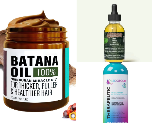 Hair products cover photo collage