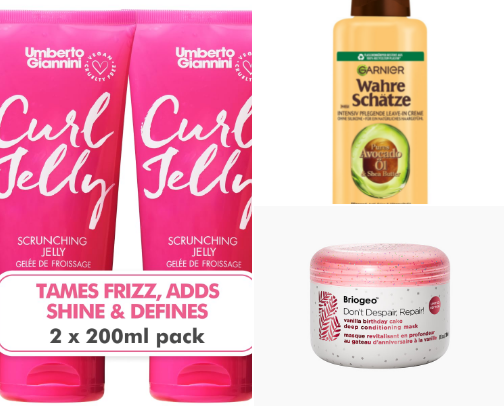 Curly hair care- products to enhance, tame, and fluff your mane 🦁🌟 cover photo collage