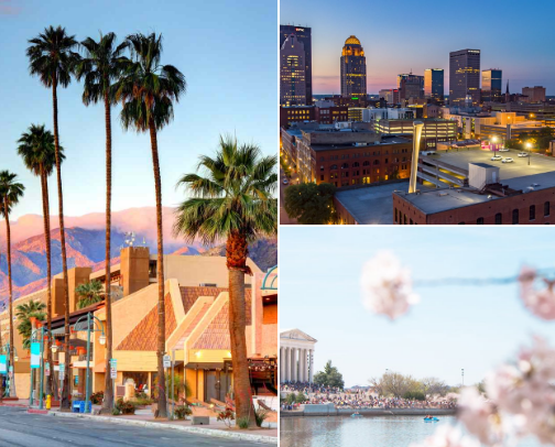 Solo travel destinations around the world cover photo collage