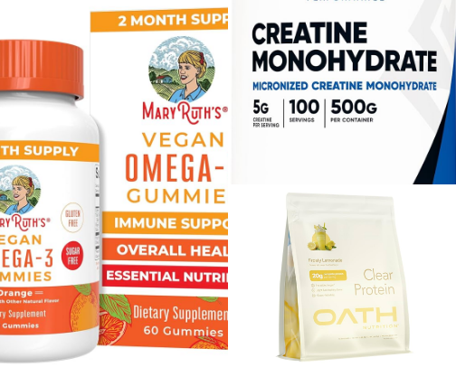 Supplements/Vitamins cover photo collage