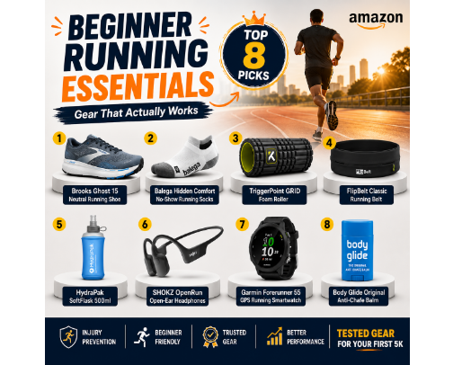 Beginner Running Essentials: Gear That Actually Works cover photo collage