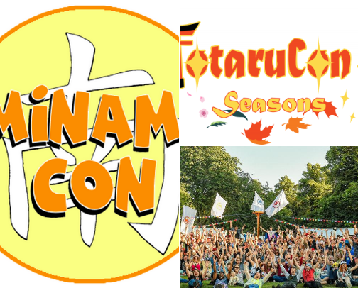 UK Anime, Gaming and Geeky events. cover photo collage