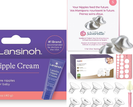 Breastfeeding/pumping essentials cover photo collage