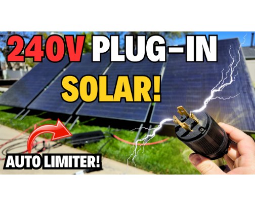 I Built 240V Plug-In Solar to ZERO OUT My Power Bill! cover photo collage
