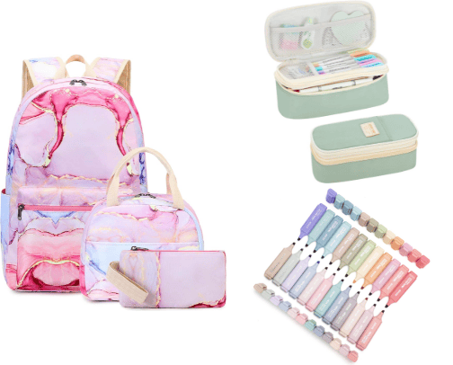 Back To School Girl's Stuff cover photo collage