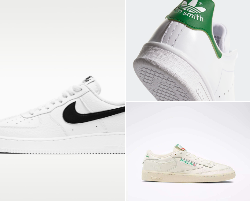 Clean White Sneakers That Go With Everything cover photo collage