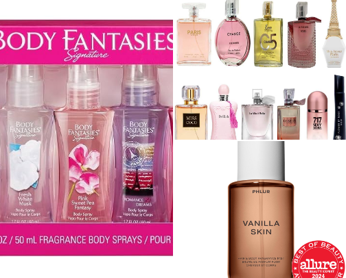 SMELLING GOOD FOR REAL: BODY SPRAYS. cover photo collage