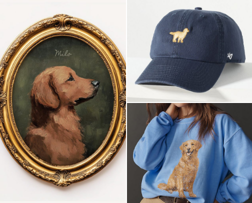 Golden retriever lover gift guide 🎁 cover photo collage
