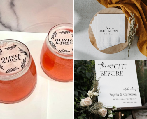 Planning a Rehearsal Dinner | Thinking elegance on a budget cover photo collage