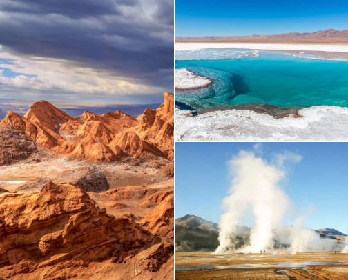San Pedro de Atacama (Atacama Desert), Chile cover photo collage